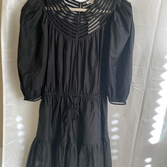 Joie Mishika Dress caviar black NWT size Large RARE retail $348 GORGEOUS - Picture 6 of 6